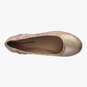 NEW Amazon Essentials Belice Slip On Ballet Flat Round Toe Rose Gold Pink 8.5